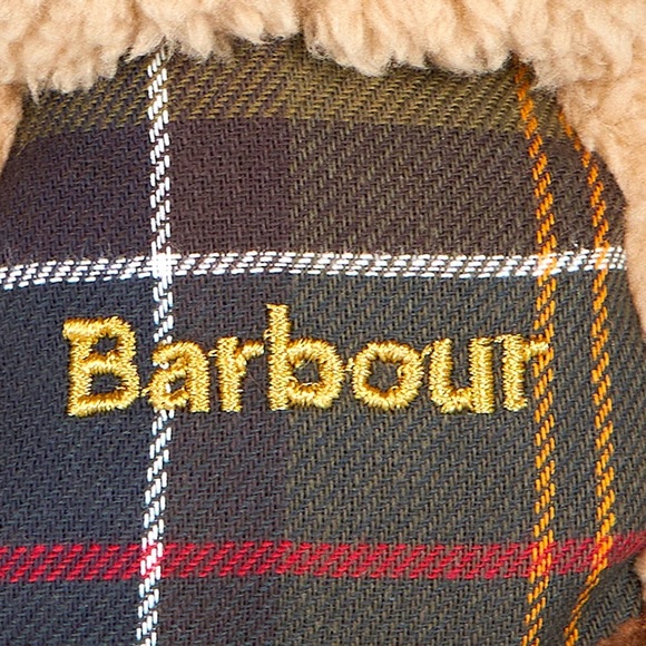 Barbour Dog Toy Rabbit Plaid Stuffed Logo Squeaker Dog Toy 🐾Best Friend - Picture 6 of 10